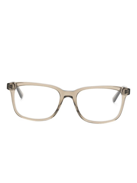  Alexander Mcqueen Eyewear Rectangle-frame Glasses - Grey 