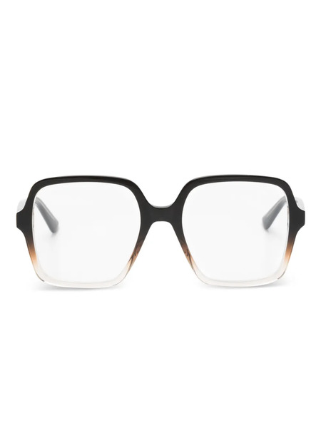  Alexander Mcqueen Eyewear Square-frame Glasses - Brown 