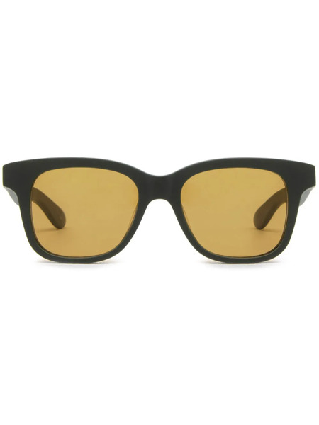  Alexander Mcqueen Eyewear Square-frame Sunglasses - Green 