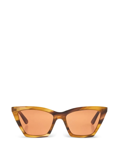  Alexander Mcqueen Geometric-frame Sunglasses - Brown 
