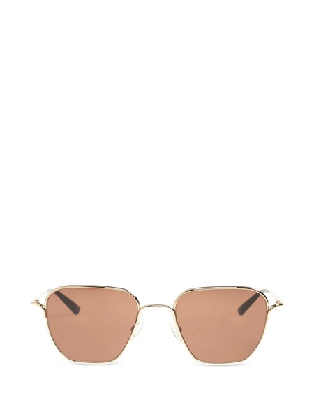  Alexander Mcqueen Geometric-frame Sunglasses - Gold 