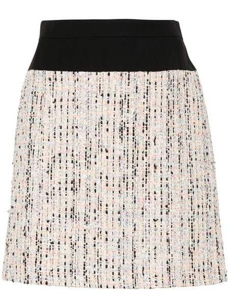  Alexander Mcqueen Hybrid Tweed Mini Skirt - Neutrals 