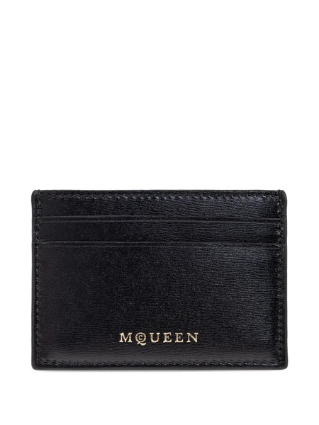  Alexander Mcqueen Leather Cardholder - Black 