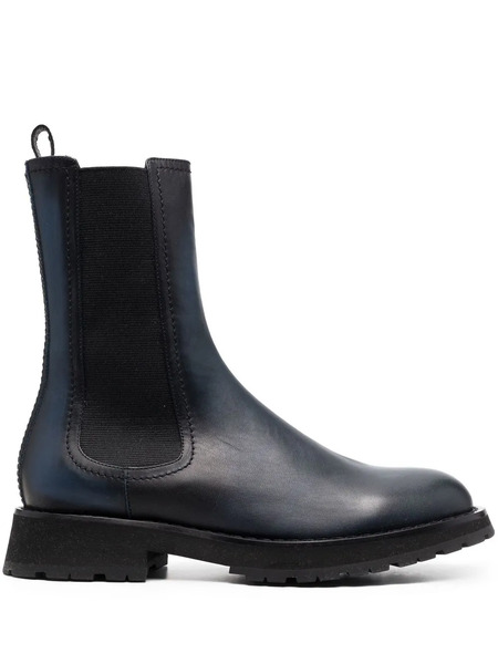  Alexander Mcqueen Leather Chelsea Boots - Blue 