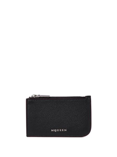  Alexander Mcqueen Leather Wallet - Black 