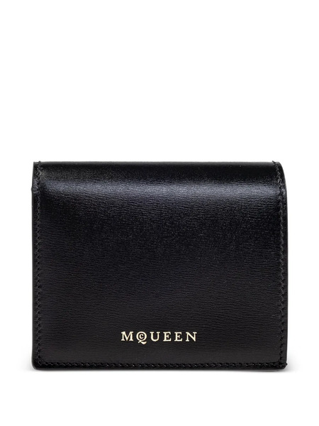  Alexander Mcqueen Leather Wallet - Black 