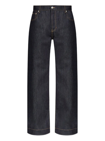  Alexander Mcqueen Logo-patch Jeans - Blue 