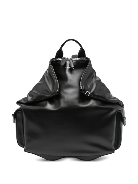 Alexander Mcqueen Manta Leather Backpack - Black 