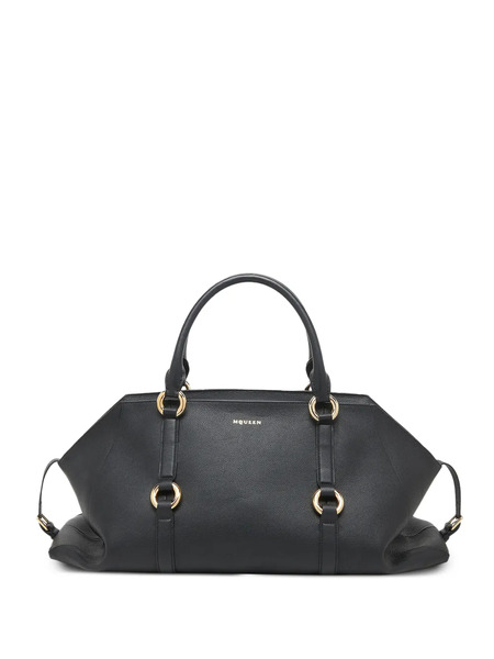  Alexander Mcqueen Maxi Leather Bag - Black 