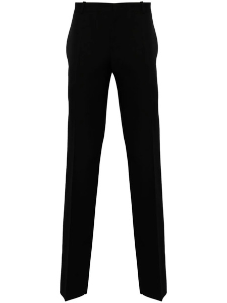  Alexander Mcqueen Mid-rise Tailored Wool Trousers - Black 