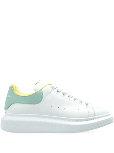  Alexander Mcqueen Oversized Leather Platform Sneakers - White 