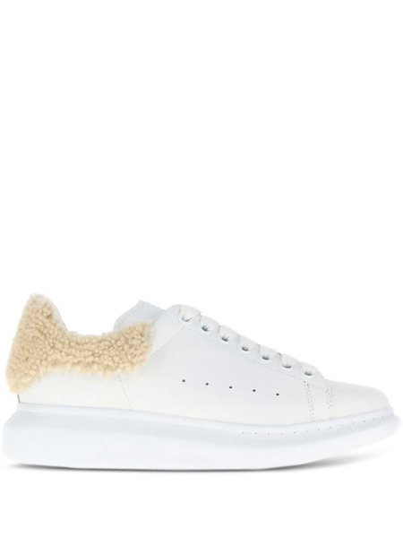  Alexander Mcqueen Oversized Leather Sneakers - White 