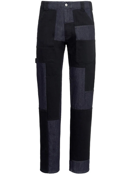  Alexander Mcqueen Patchwork Straight-leg Jeans - Blue 