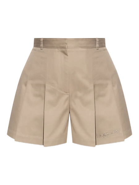  Alexander Mcqueen Pleated Shorts - Neutrals 