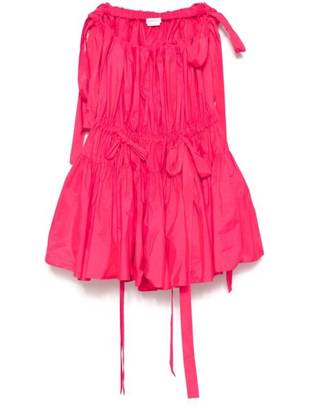  Alexander Mcqueen Pre-owned Ruched Mini Dress - Pink 