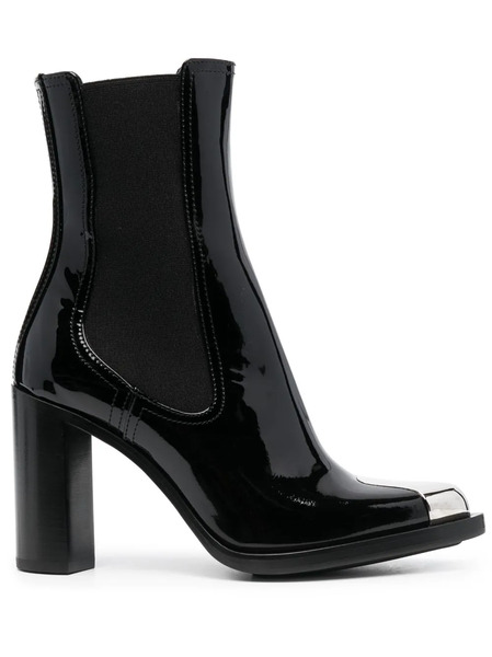  Alexander Mcqueen Punk Chelsea 90mm Boots - Black 