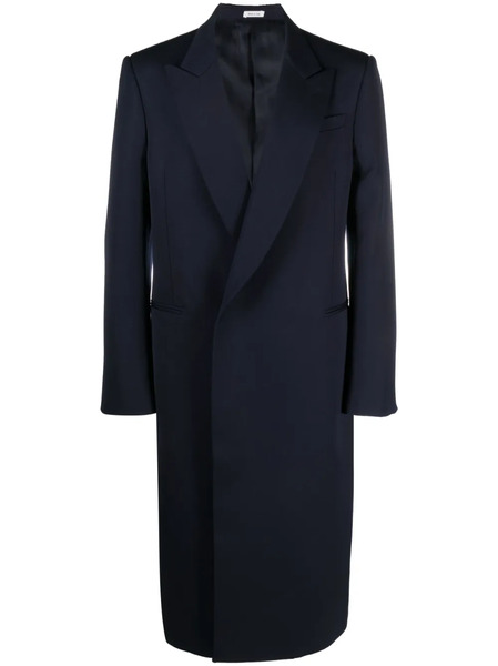  Alexander Mcqueen Single-breasted Coat - Blue 