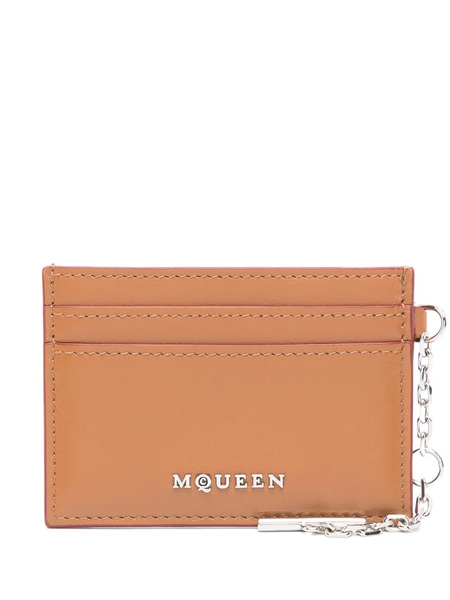  Alexander Mcqueen Sling Card Holder - Brown 