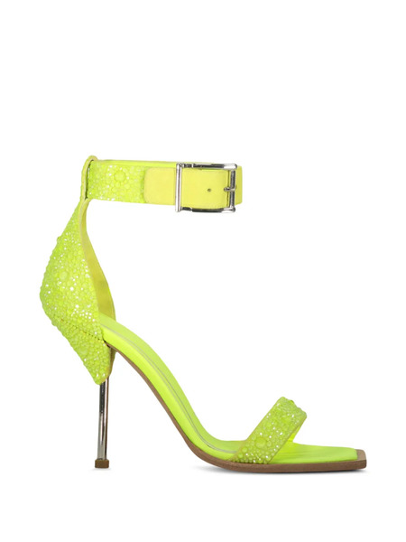  Alexander Mcqueen Strap Heeled Sandals - Yellow 