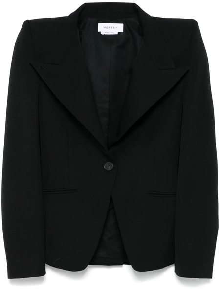  Alexander Mcqueen Twisted Spliced Jacket - Black 