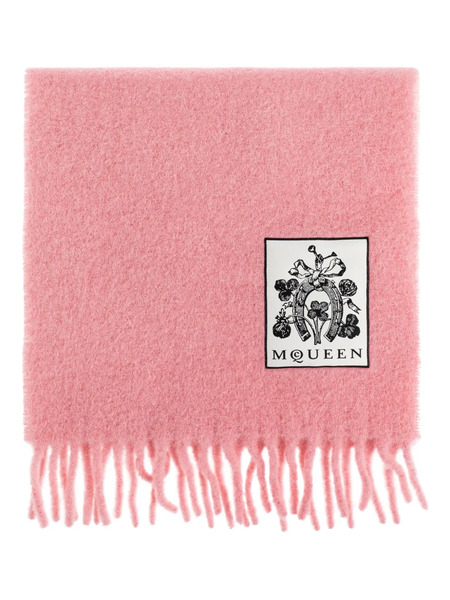  Alexander Mcqueen Wool-blend Scarf - Pink 
