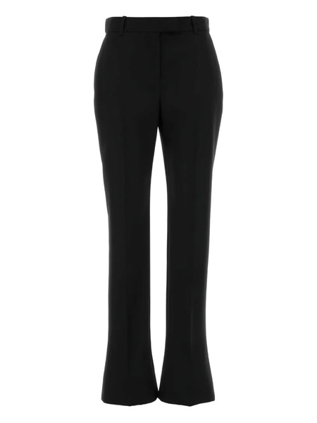  Alexander Mcqueen Wool Flared Trousers - Black 