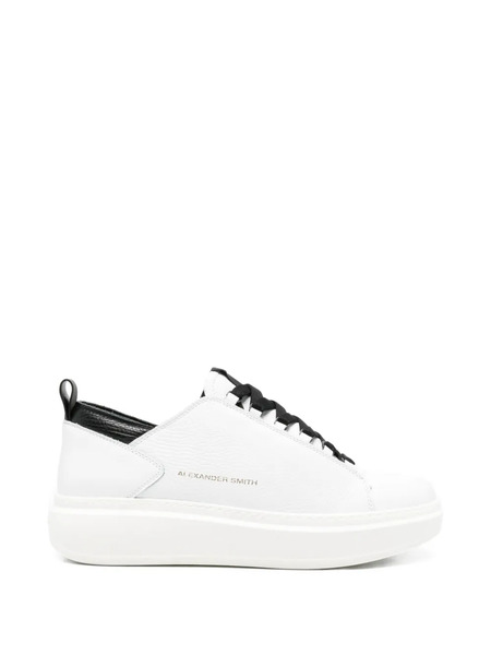  Alexander Smith Wembley Leather Sneakers - White 
