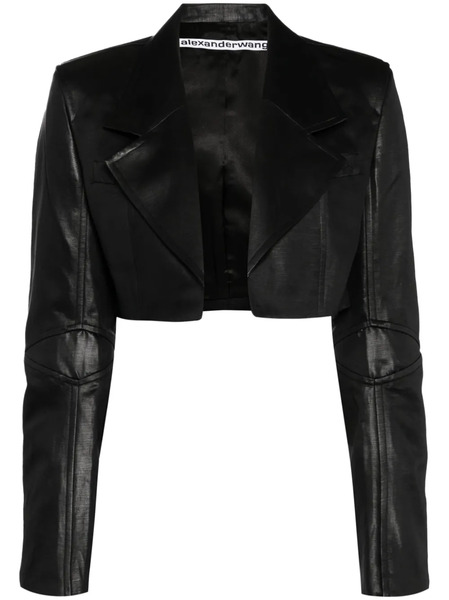  Alexander Wang Cropped Blazer - Black 