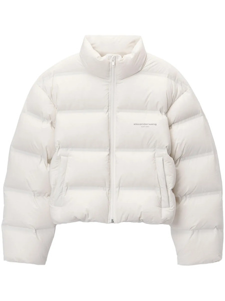  Alexander Wang Cropped Puffer Jacket - White 