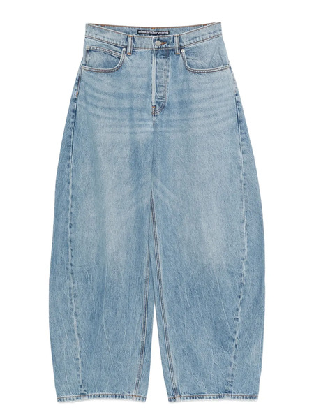  Alexander Wang Crystal-embellished Jeans - Blue 