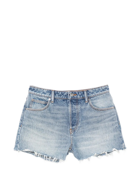  Alexander Wang Distressed-effect Shorts - Blue 