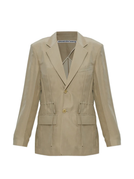  Alexander Wang Drawstring Pocket Blazer - Neutrals 