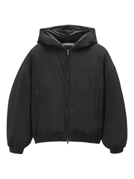  Alexander Wang Hooded Puffer Jacket - Black 