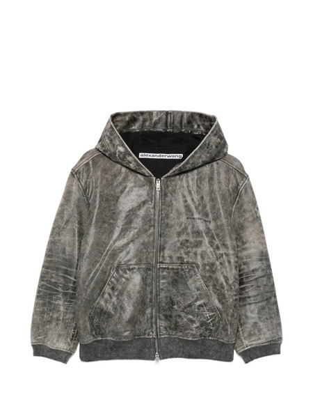  Alexander Wang Hooded Zip-up Jacket - Grey 