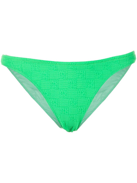  Alexander Wang Knit Logo Bikini Bottoms - Green 