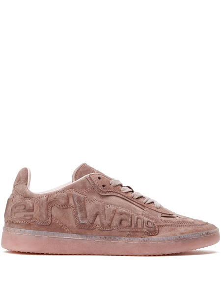  Alexander Wang Lex Logo-embossed Suede Sneakers - Pink 