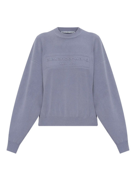  Alexander Wang Logo-embossed Jumper - Blue 