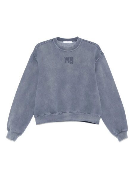  Alexander Wang Logo-embossed Sweatshirt - Blue 