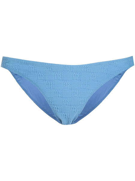  Alexander Wang Logo-knit Bikini Bottoms - Blue 