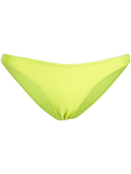  Alexander Wang Logo-knit Bikini Bottoms - Yellow 