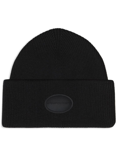  Alexander Wang Logo-patch Beanie - Black 