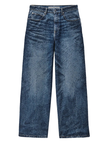  Alexander Wang Logo-patch Jeans - Blue 