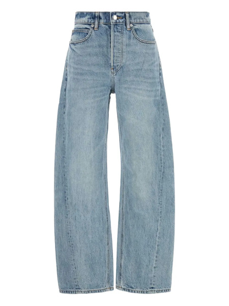  Alexander Wang Logo-patch Jeans - Blue 
