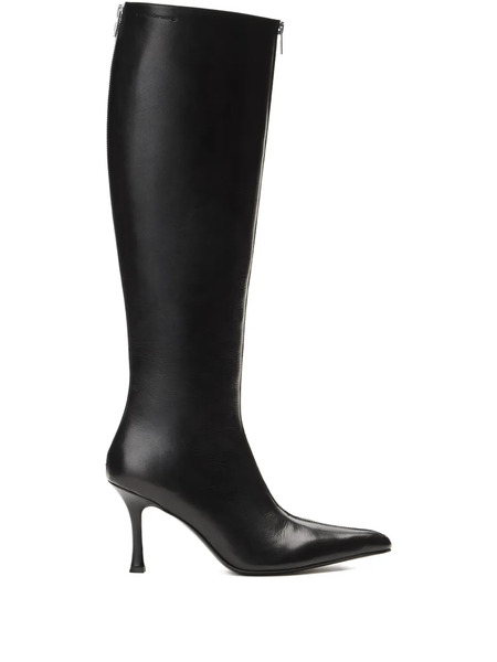  Alexander Wang 85mm Vera Zip-detail Pointed-toe Boots - Black 