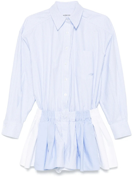  Alexander Wang Prestyled Pleated Playsuit - Blue 