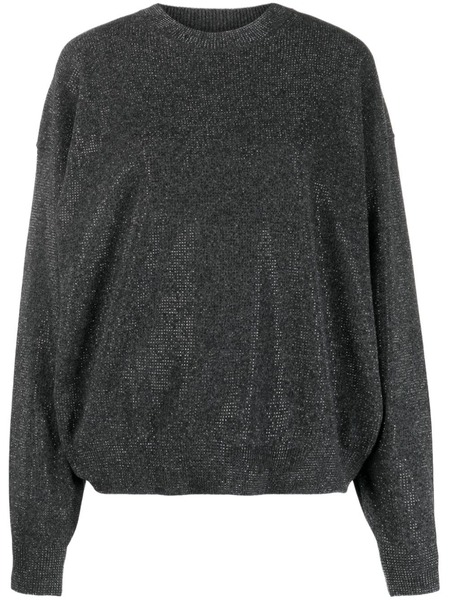  Alexander Wang Rhinestone-embellished Wool Jumper - Grey 