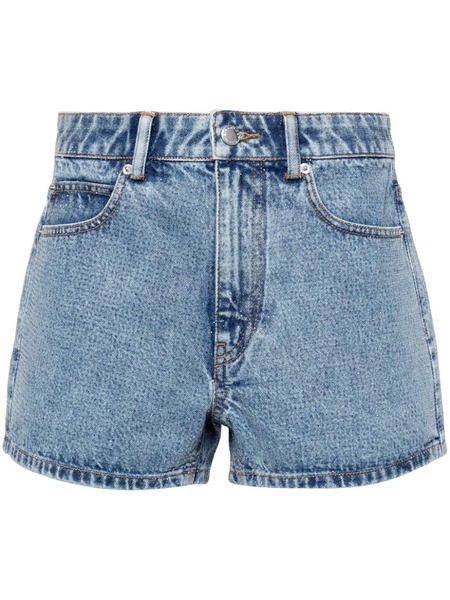  Alexander Wang Shorty Embellished Denim Shorts - Blue 