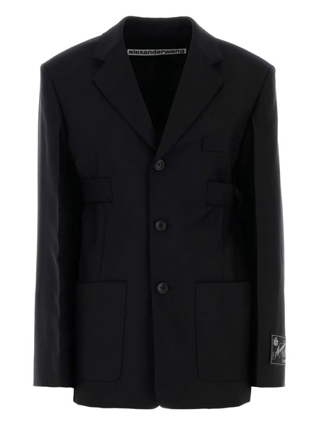  Alexander Wang Single-breasted Blazer - Black 