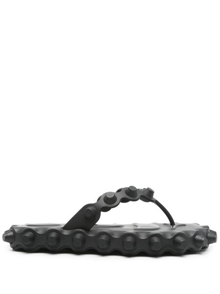  Alexander Wang Studded Flip Flops - Black 