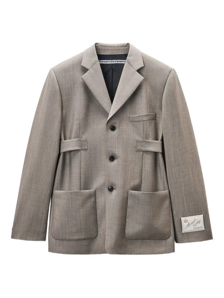  Alexander Wang Tab-detailed Blazer - Grey 
